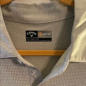 Callaway Opti-Dri Light Gray Polo Shirt